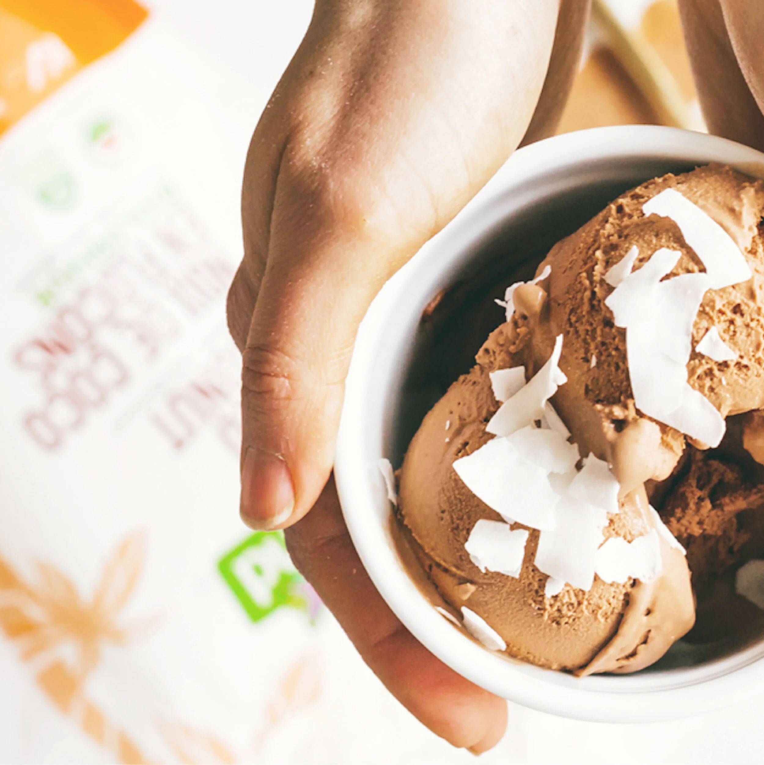 Vegan Chocolate Coconut Chunk Ice Cream. — Everland